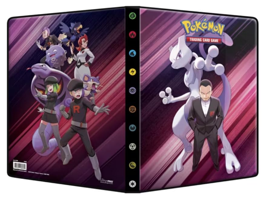 Pokémon KP10: Rivali Eterni – Portafoglio da 9 Tasche | Contiene 126–252 Carte | Album Ufficiale in Design Cremisi e Viola