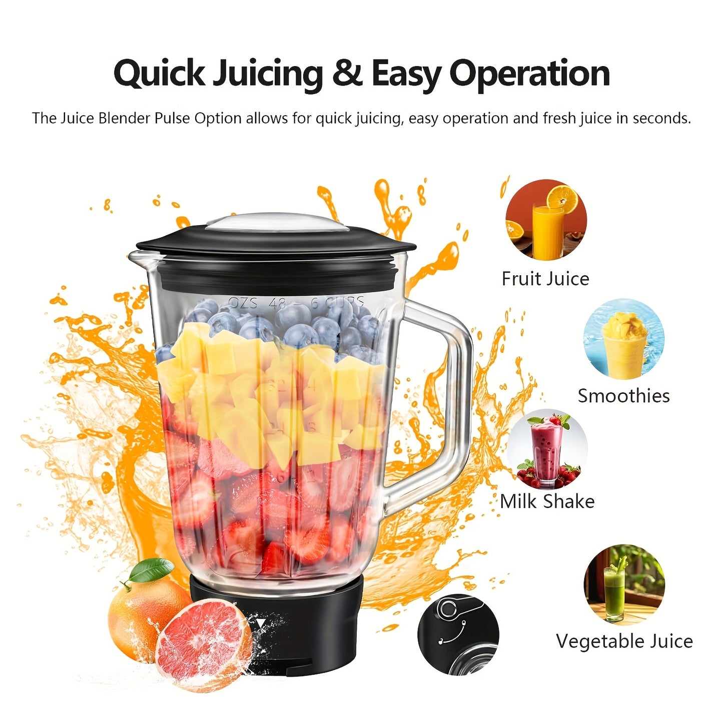 Robot da cucina 6 in 1, 1200W 6 velocità con pulsante a scatto, accessori con ciotola da 6L in acciaio inossidabile, impastatrice elettrica verticale, gancio per impasto, frusta, spatola, accessori per centrifuga, accessori per tritacarne e accessori per