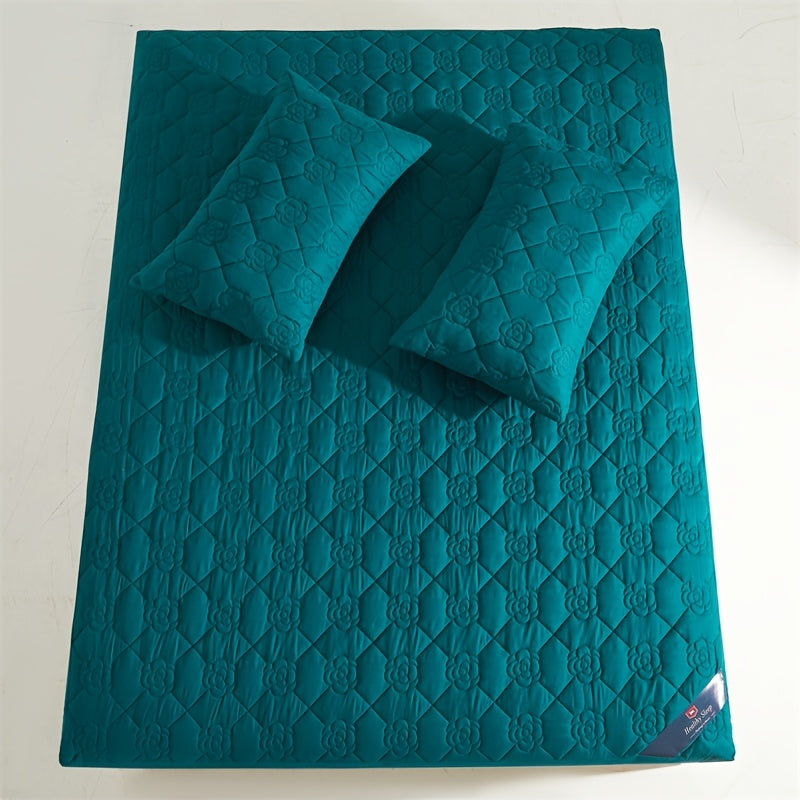 1 Protezione Materasso Impermeabile Comfort, Morbida e Traspirante con Tecnologia Soundwave, Lenzuolo con Angoli Impermeabile, Coprimaterasso Tinta Unita Silenzioso, Adatto per Appartamenti, Camere da Letto, Hotel, Stanze per Ospiti e Dormitori Studentesc