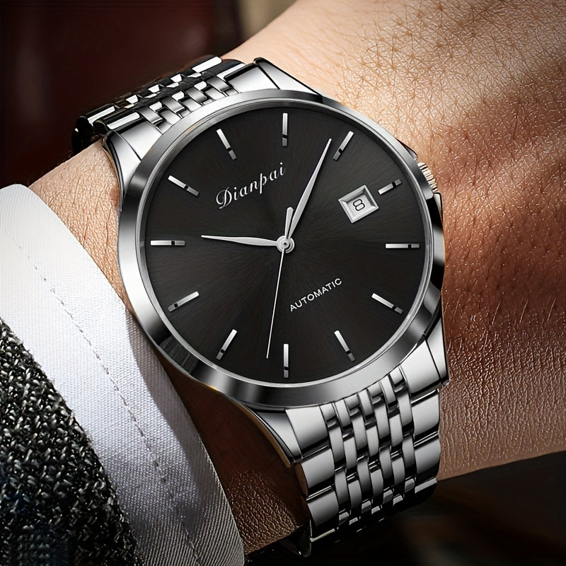 Orologio da polso da uomo automatico meccanico di lusso sottile sportivo con calendario per il Giorno del Ringraziamento