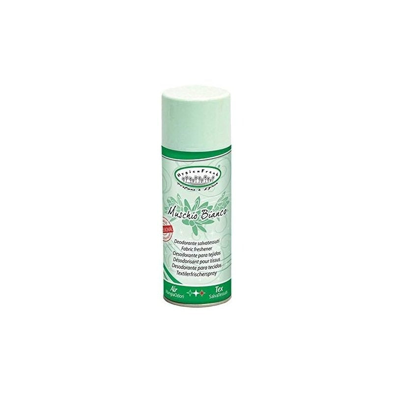 HOME PRO - Kit Spray Deodorante Igienizzante Muschio Bianco, Talco Fiorentino e Note di Pulito - Elimina Odori e Profuma Tessuti e Ambienti - 3x400ml - Made in Italy
