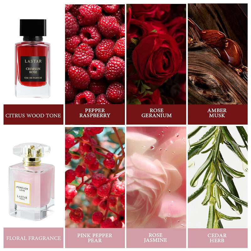 LASTAR Profumo ai Feromoni ad Alta Concentrazione, 2 Flaconi Totali da 105ML, Attrae il Sesso Opposto, Profumo a Lunga Durata, Ti Rende Più Attraente, Adatto al Gusto Lussuoso di Varie Occasioni, Regalo Perfetto per San e Compleanno