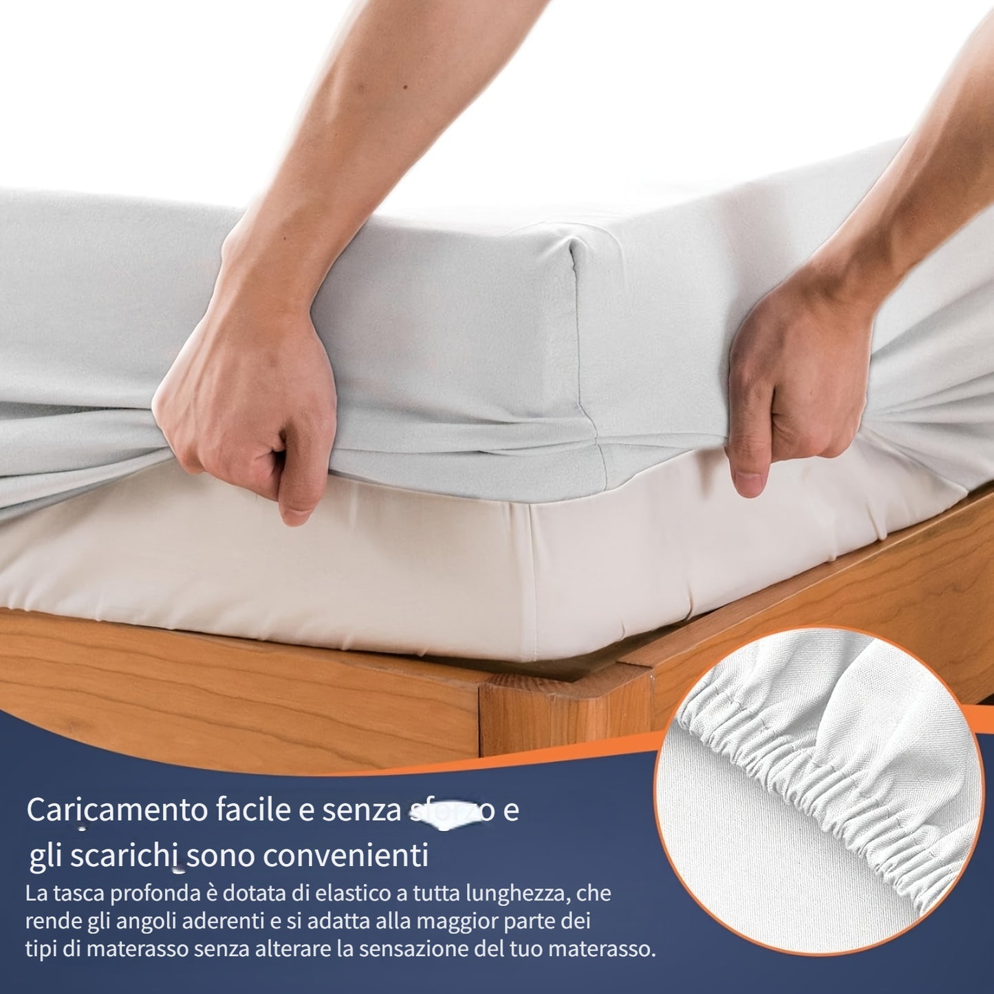 Set di 2 Lenzuola con Angoli 100% Puro Cotone, Disponibile nelle Misure King/Queen/Full/Twin — Materiale Tutto Cotone, Morbido e Traspirante, con Bordi a Filetto Profondo; Offerto in Bianco, Grigio e Blu, Un Regalo Premuroso per Uomini, Donne e le Feste d