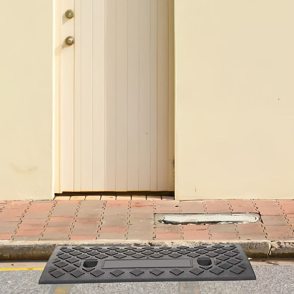 Set da 2 rampe portatili antiscivolo - Realizzate con materiali durevoli, perfette per auto, moto e sedie a rotelle, facili da caricare e scaricare, cruciali per l'accessibilità. Le rampe accessibili sono il regalo perfetto per anziani e proprietari di an