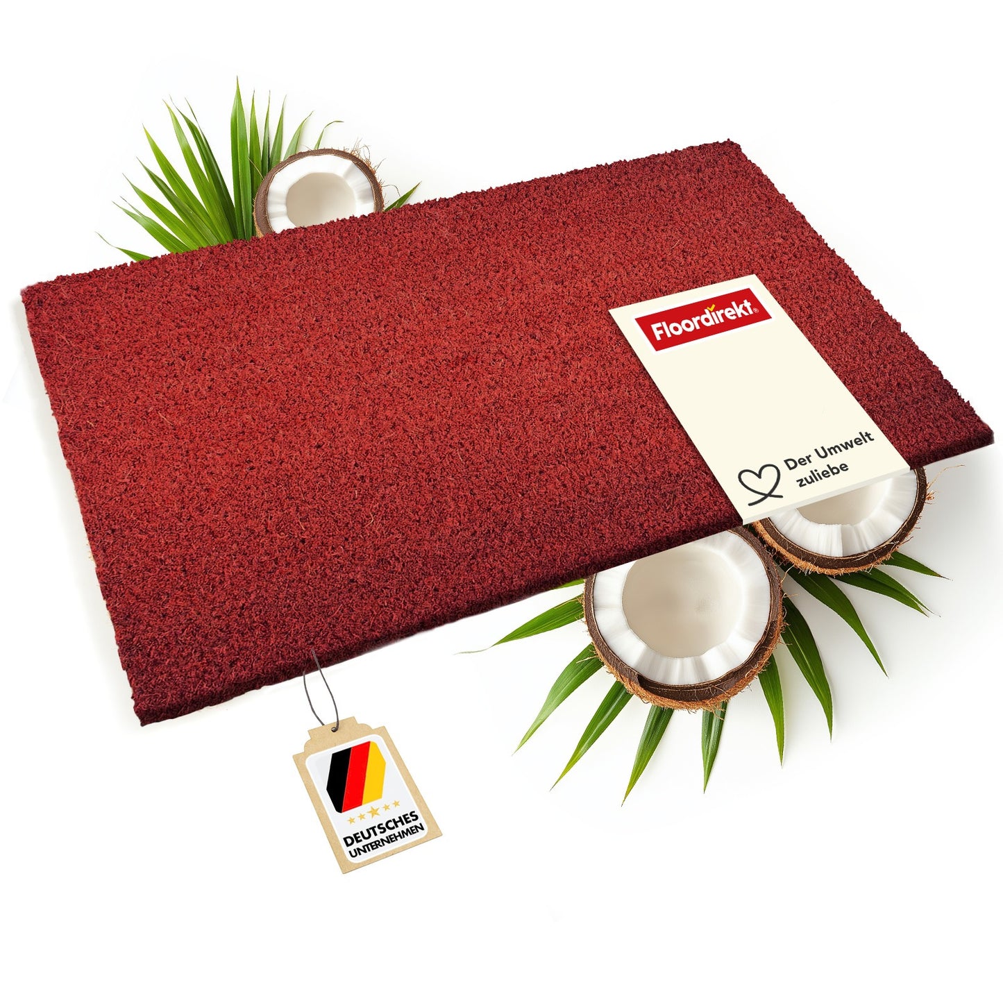 FLOORDIREKT Tappetino in Cocco - Tappetino per Ingresso Interno & Esterno - Tappetino per Porta d'Ingresso - Disponibile in 5 Colori & 3 Misure