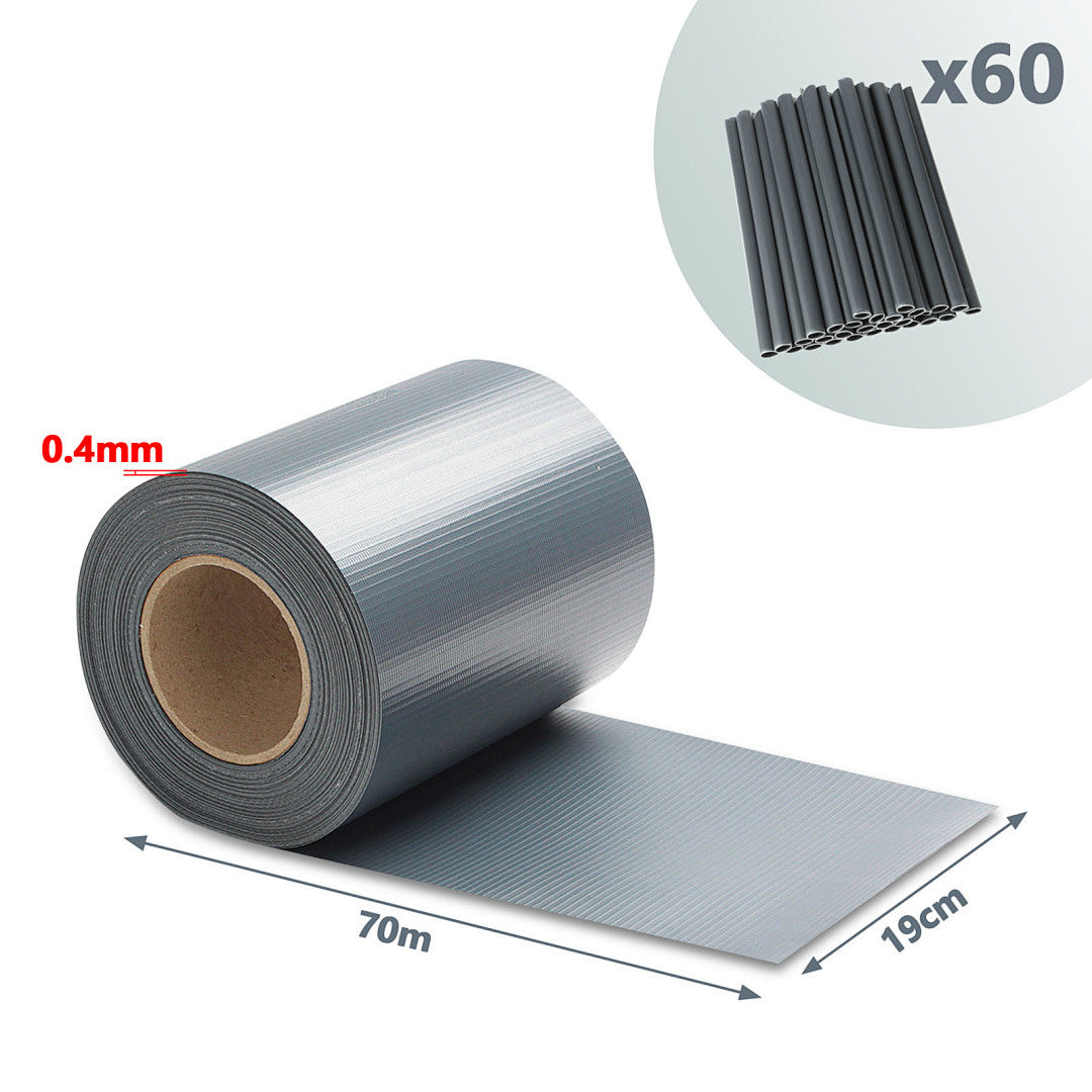 Striscia per recinzione privacy 35m-140m con clip, schermo privacy per recinzioni, striscia privacy da giardino per esterni, recinzione decorativa grigio scuro per giardini, 450g/m², facile da installare, schermo di protezione della privacy, parasole, ada