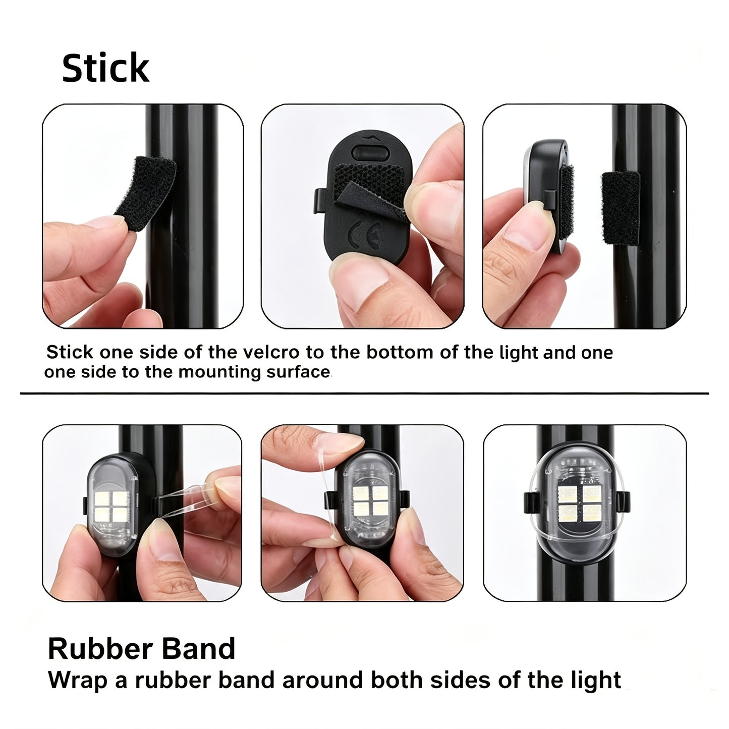 Luci d'atmosfera RGB per auto con telecomando wireless, batteria più grande e LED più luminosi, ricarica rapida Type-C, multimodalità per interni auto