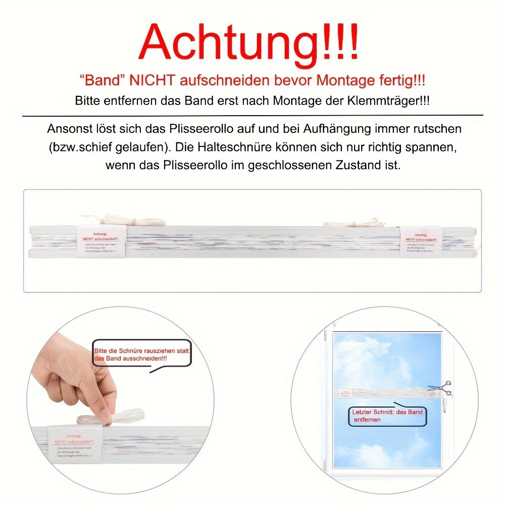 1pz Tende Pieghevoli Senza Necessità Di Forare Con Clip, Clip Su Tende Pieghevoli, Tende Opache Protezione Solare Con Motivo Di Ramo D'albero, Tende Per Finestre E Porte