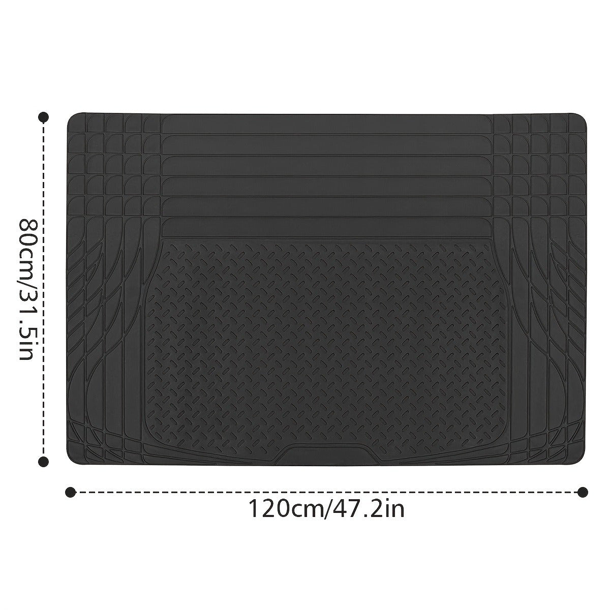 Tappetino universale per bagagliaio auto in PVC, 1 pezzo, 120 cm x 80 cm, tappetino di protezione per tutte le stagioni, facile da pulire
