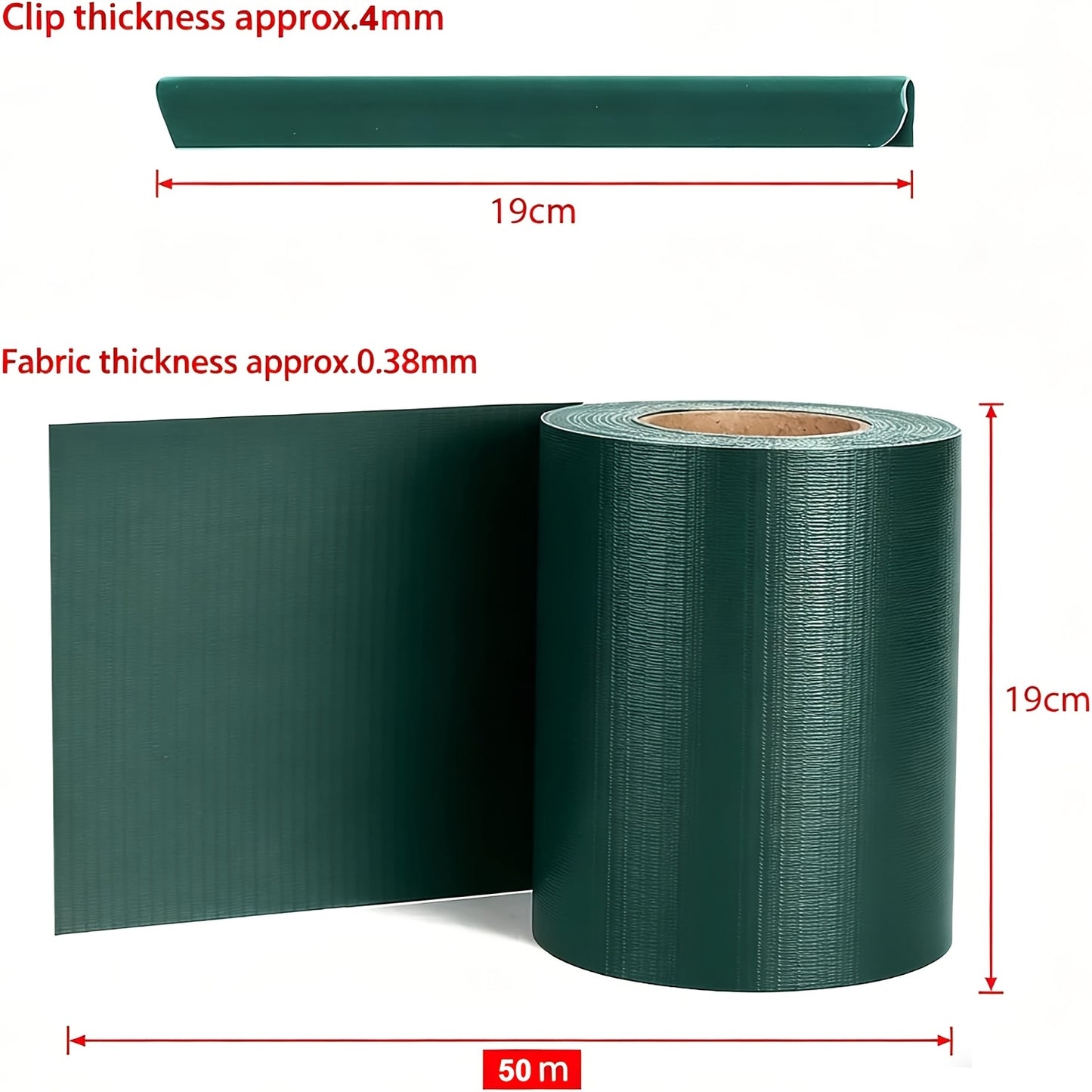 Strisce Frangivista per Recinzione 35M X 19Cm con 26 Clip, Recinzione 50M X 19Cm con 40 Clip, Pellicola Frangivista per Recinzione in PVC, Strisce Frangivista a Doppia Asta per Recinzione da Giardino, Balcone/Colori Assortiti