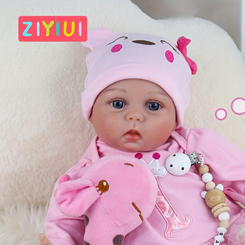 Bambola Reborn Bambina Piccola Bambola Neonata Carina in Vinile Morbido, Giocattolo per Bambini, Regalo di Natale, Regalo per Feste, Regalo di Compleanno