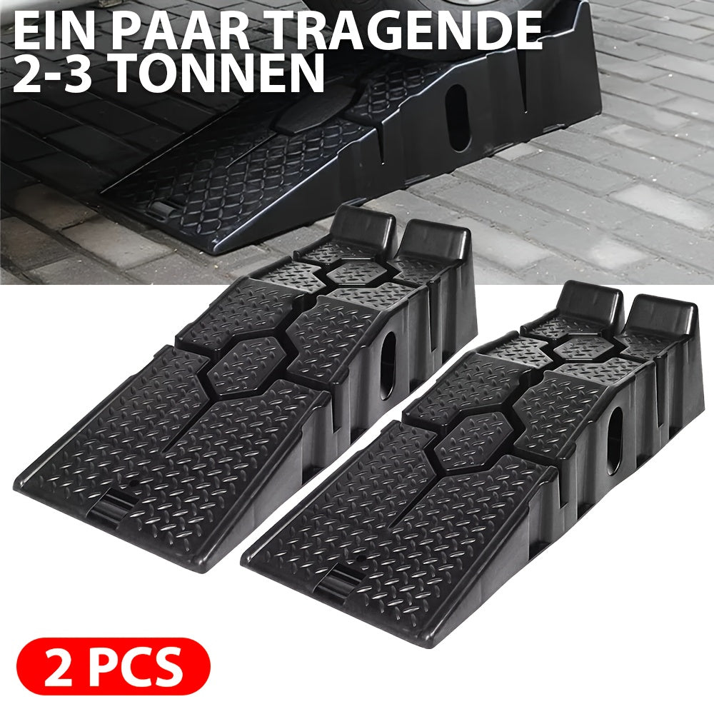 Cuneo per ruota, 2 pz. rampe per pneumatici a 3 livelli, cunei di livellamento a 3 gradini, blocchi di livellamento, rampe di livellamento, sistema stabilizzatore per camper e auto, perfetto per camper, auto, motorhome, veicoli, camion, roulotte, capacità