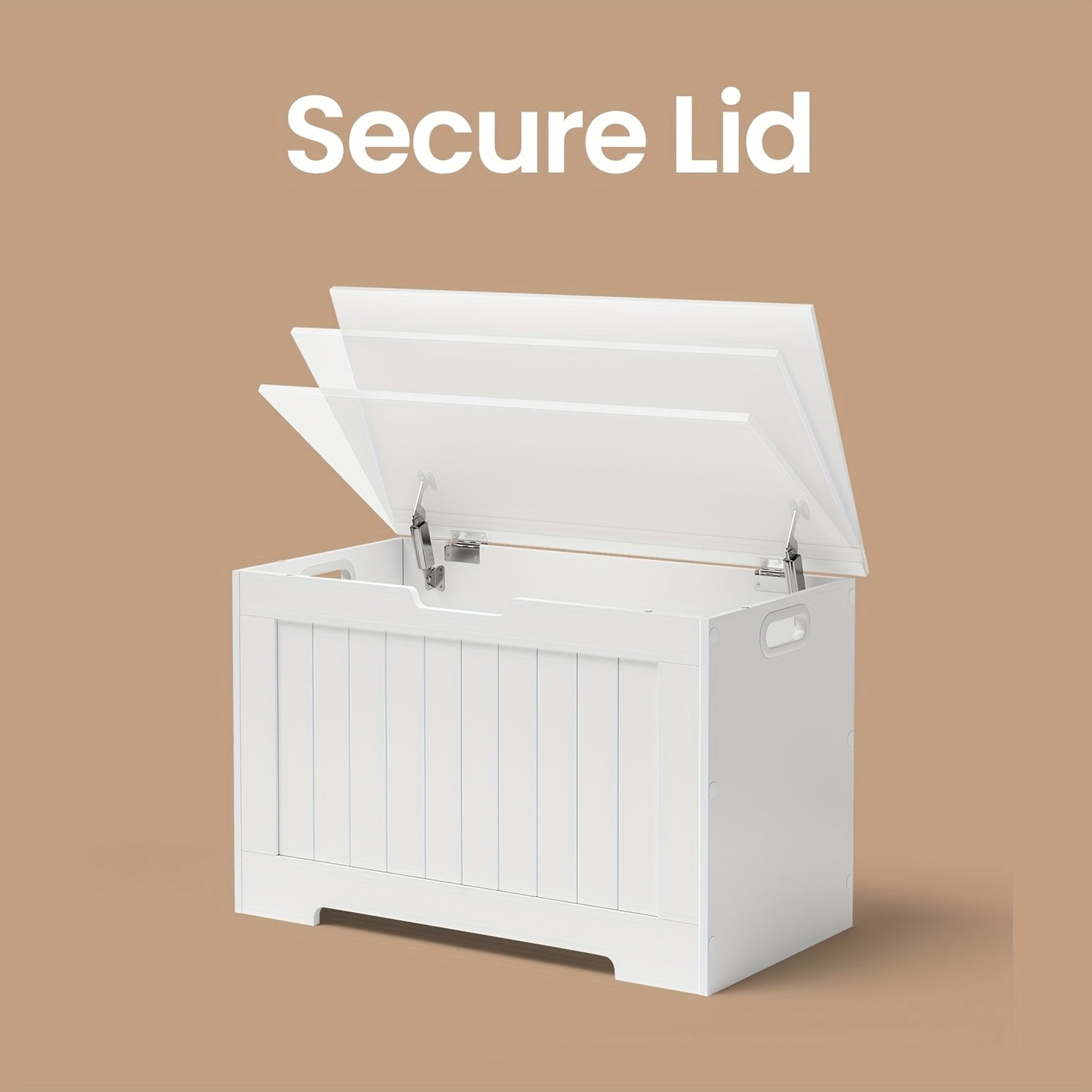 Cassetto Contenitore, Panca Contenitore con 2 Cerniere di Sicurezza, Panca Porta Scarpe, Stile Moderno, 40 X 76 X 48 Cm, per Ingresso, Camera da Letto, Soggiorno