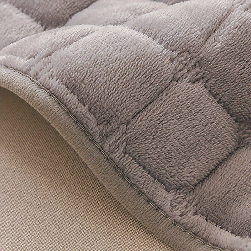 Set da 2 copridivano eleganti e moderni trapuntati in peluche - Materiale ultra-morbido e spesso in peluche, adatto agli animali domestici, lavabile in lavatrice, protezione per divano antiscivolo per divano a 3 posti, divanetto, per tutte le stagioni, la