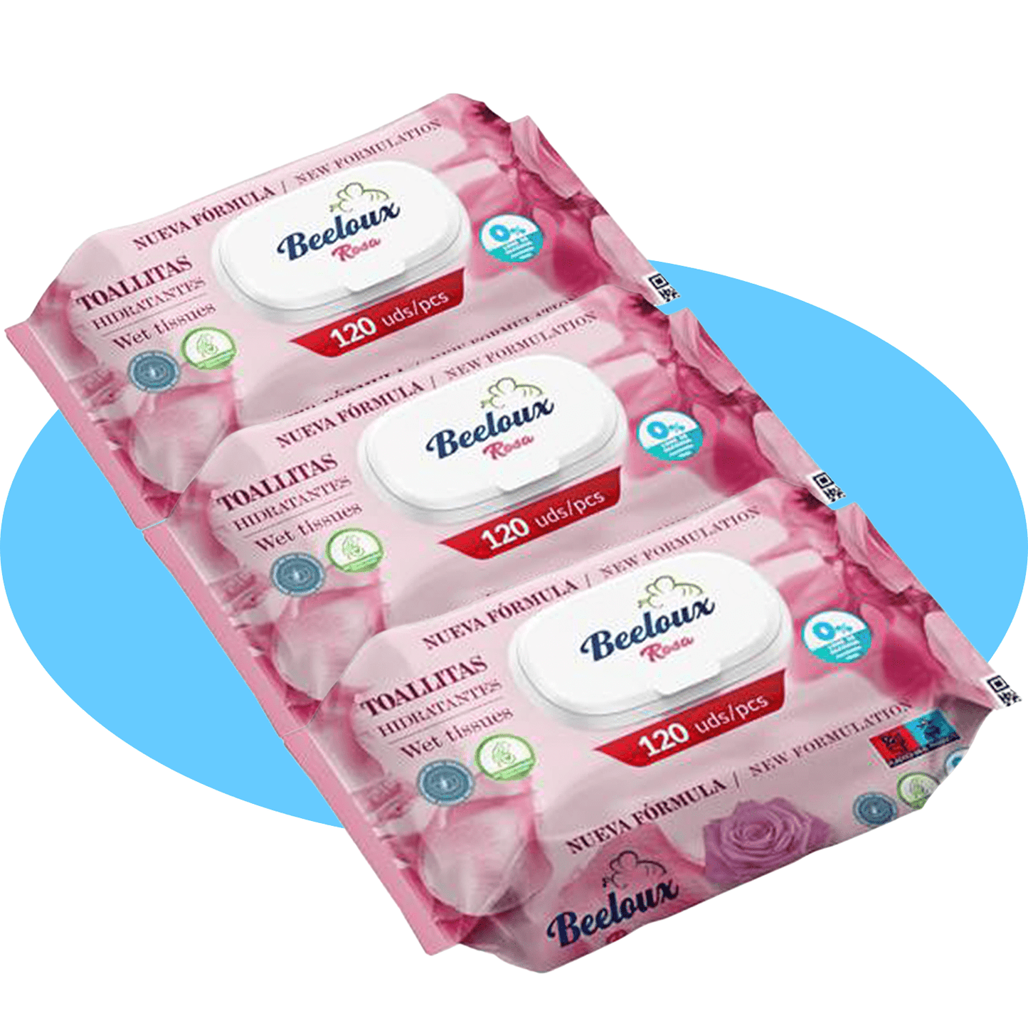 Salviette Umide in Fibra Ultra-Morbida per Cura Profonda e Idratazione, Ideali per Pelli Sensibili, Profumo Fresco, Confezioni da 3/6/9/12 Unità, 360/720/1080/1440 Salviette - Bestline