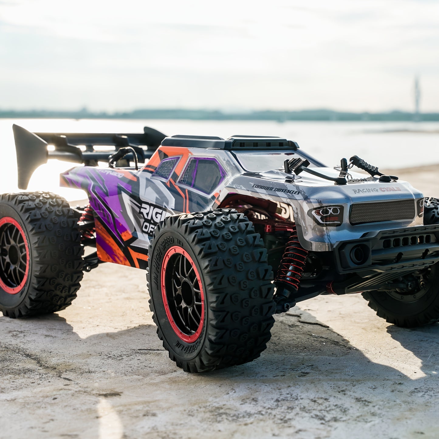 Macchinine telecomandate in scala 1:16 | Motori a spazzola/brushless, telecomando 2.4GHz, batterie, adatte ad e ragazzi, veicoli fuoristrada, rosso, viola, colori misti, materiale plastico, ricarica USB
