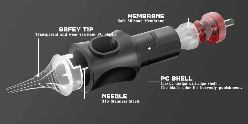 Kit Macchinetta Tatuaggio Rotante Wireless POSEIDON, Penna con Motore Senza Albero e Passo Regolabile da 2.4-4.2Mm, Due Batterie con Schermo Digitale da 2300Mah, Include 10 Aghi per Tatuaggio e Altre Accessori