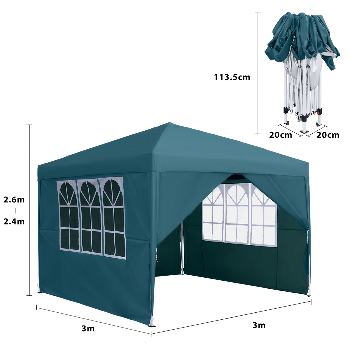 Gazebos, Grigio per terrazza – vista dettagliata 12