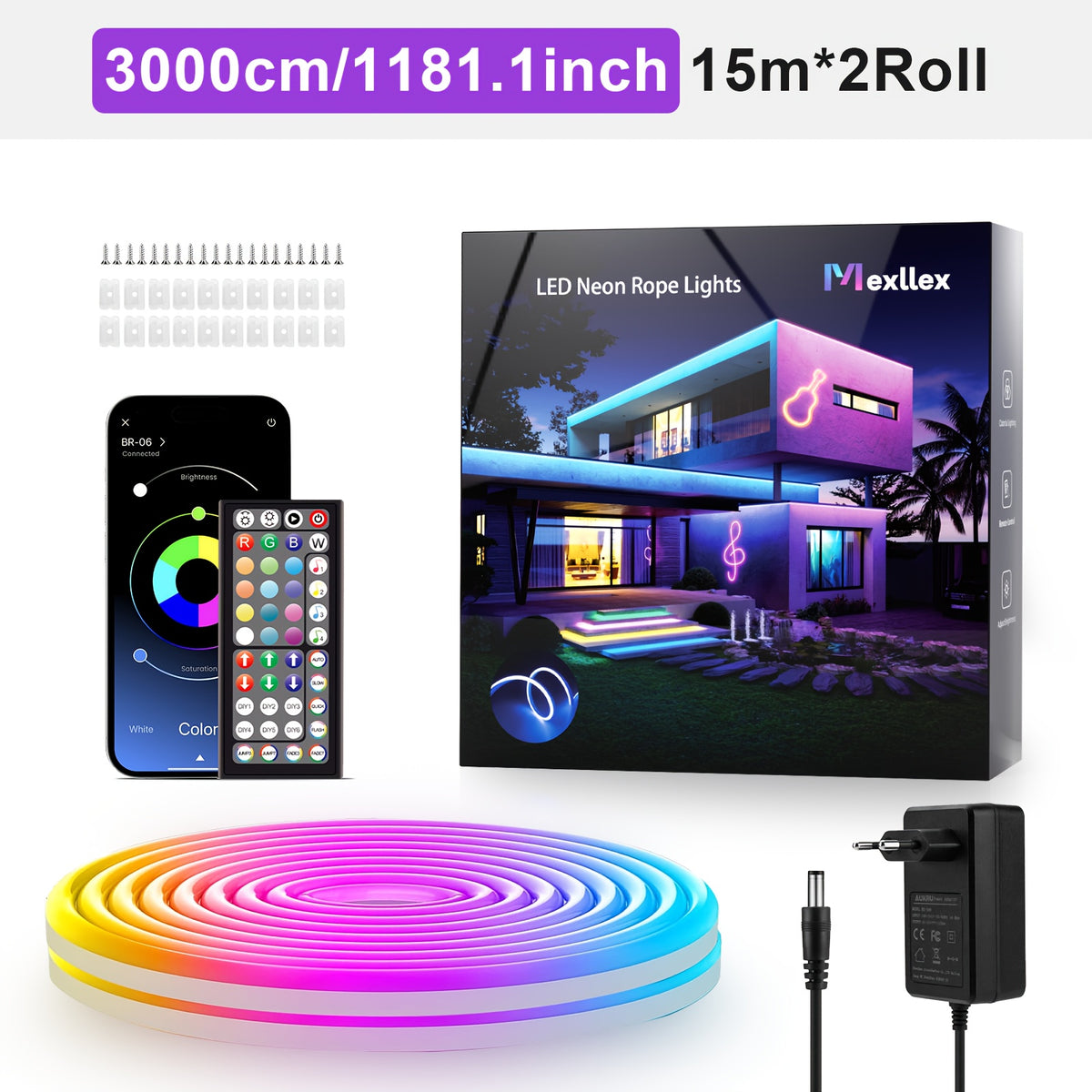 Luci a LED a corda, illuminazione LED per uso quotidiano e casa – vista dettagliata 8