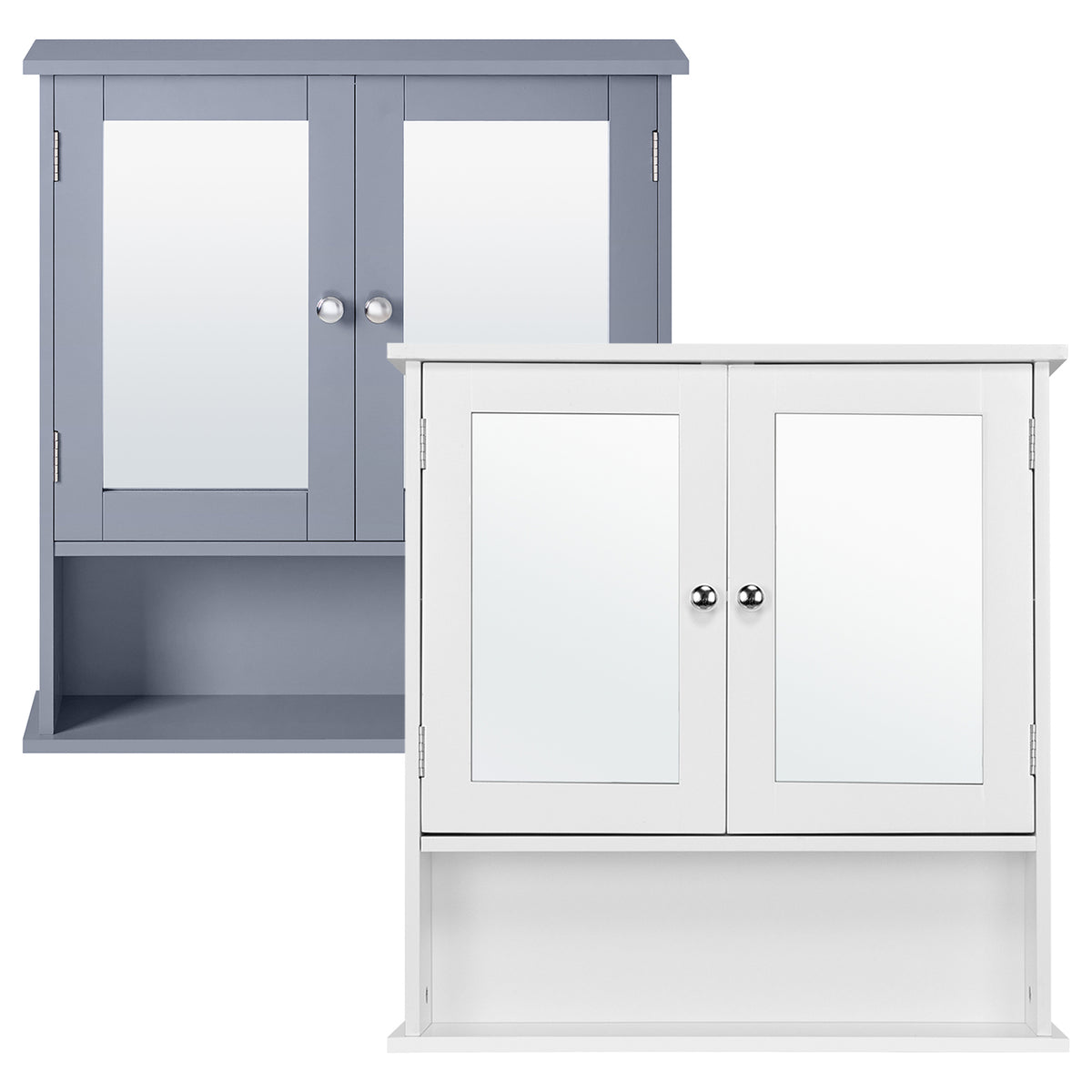Mobile bagno con specchio, Grigio per bagno – vista dettagliata 11