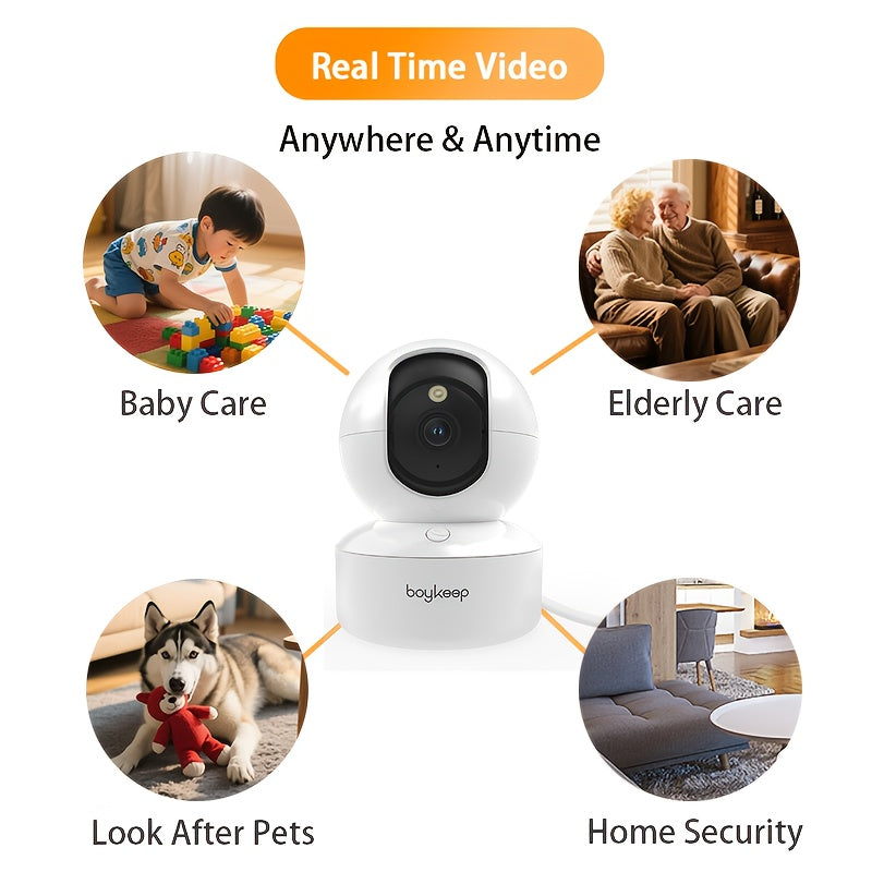 Telecamera di sorveglianza, rotazione 360° per casa e viaggio – vista dettagliata 8