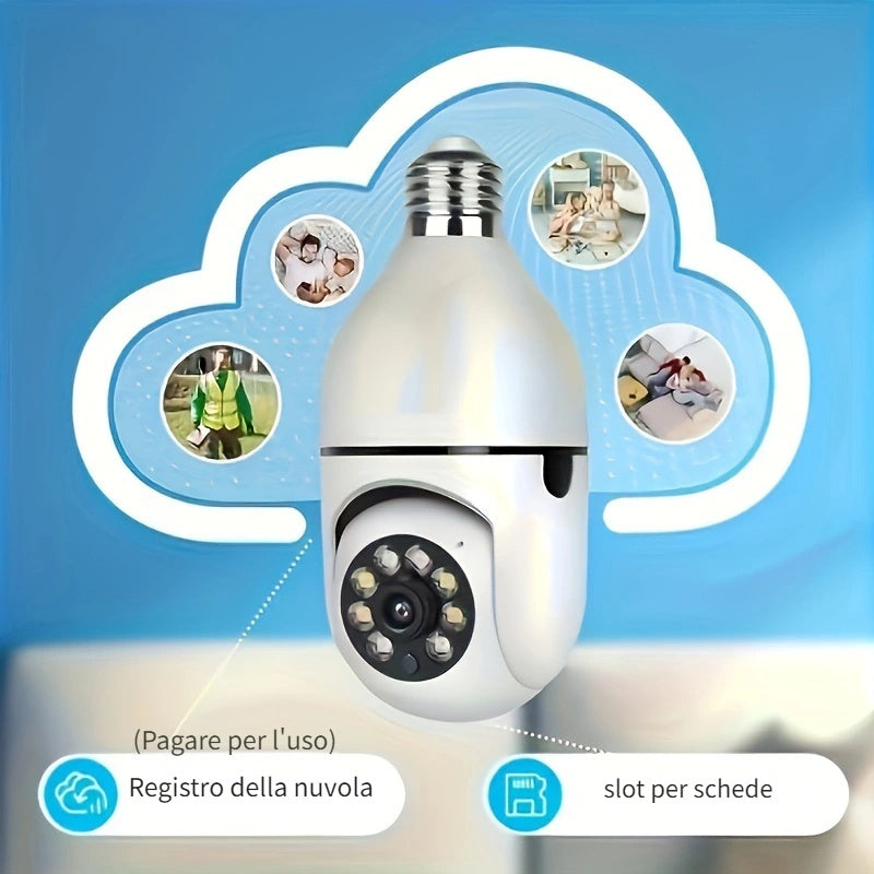 Telecamera di sorveglianza, rotazione 360° per viaggio e casa – vista dettagliata 8