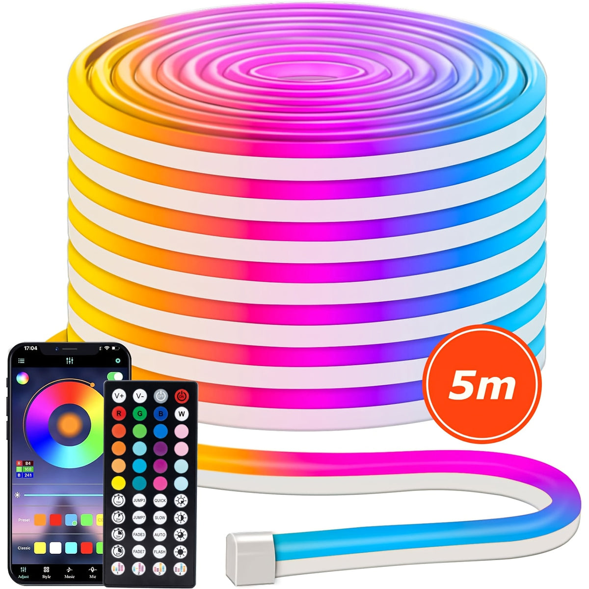 Tubo luminoso LED, RGB5M per casa – vista dettagliata 10