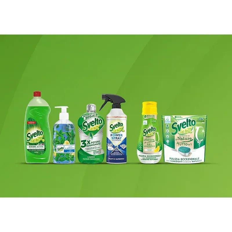 Set da 12 Pezzi Svelto Detersivo Piatti Limone 1L – Formula Concentrata con Succo di Limone – Azione Sgrassante e Profumo Fresco – Adatto per Uso Quotidiano e Professionale