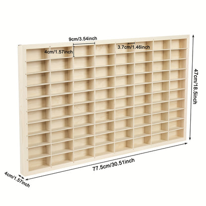 1 pz 1:64 Vetrina Espositiva da Muro in Legno per Modellini Auto - Mensola da Collezione Multiuso e Multi-Scena, Portaoggetti Sospeso Senza Trapano per Auto Diecast