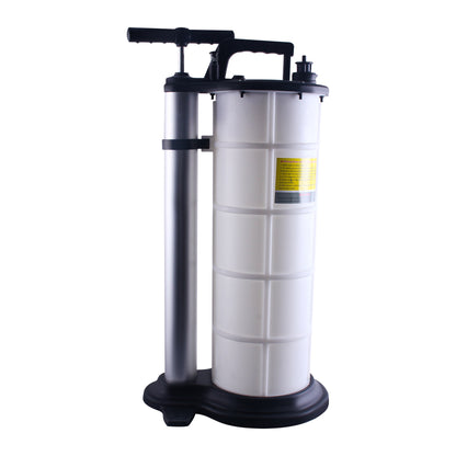 1 pezzo Pompa Manuale per Estrazione Olio 9L con 4 Tubi per Manutenzione Motore Auto, Trasferimento Diesel e Liquidi