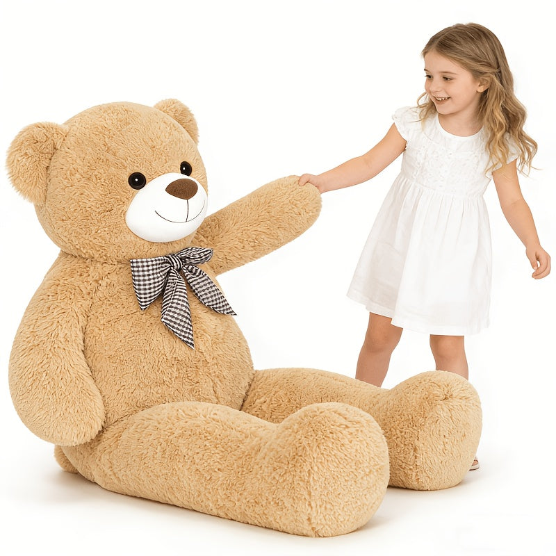 Orsacchiotto Gigante 109,22 cm Peluche Animale di Peluche Simpatico Orsacchiotto a Grandezza Naturale per Bambini Fidanzata Morbido Orsetto di Peluche per Compleanno San Valentino Anniversario Natale