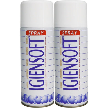 HOME PRO Deo Igiensoft Spray Sanitizzante Ipoallergenico, Deodorante per Tessuti, Disinfetta i Vestiti, Protegge i Tessuti, Armadi, Elimina gli Odori 2x400ml