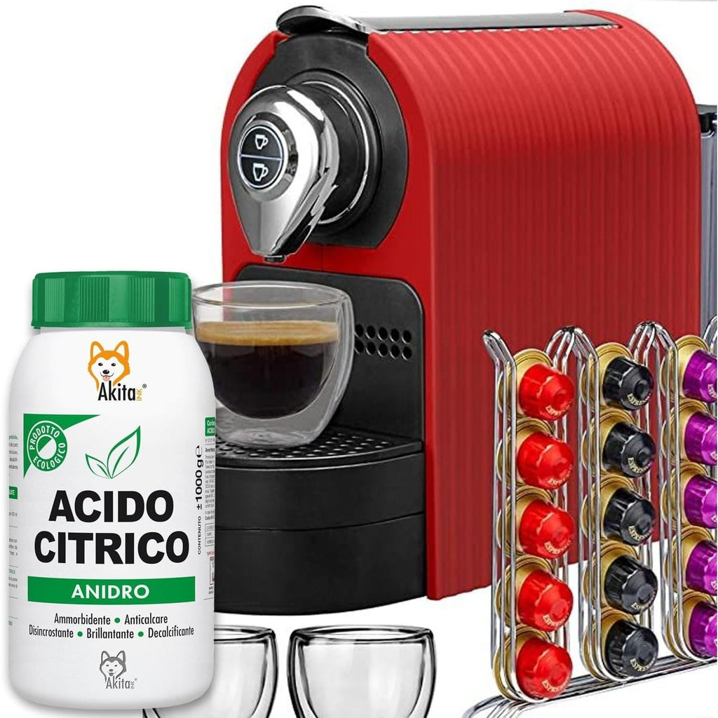 Akitaink Acido Citrico in Polvere, Multiuso per Pulizia e Igiene della Casa: Ammorbidente, Anticalcare, Brillantante, Disincrostante, Decalcificante - 2 kg