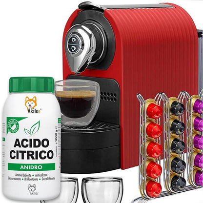 Akitaink Acido Citrico in Polvere, Multiuso per Pulizia e Igiene della Casa: Ammorbidente, Anticalcare, Brillantante, Disincrostante, Decalcificante - 2 kg