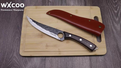 1 pz Coltello da disosso da cucina con fodero, coltello da frutta, coltello per sbucciare, coltello per frutta, verdura, pesce, carne, coltello da macellaio, coltello da taglio professionale, coltello da chef affilato, coltello da barbecue, coltello multi