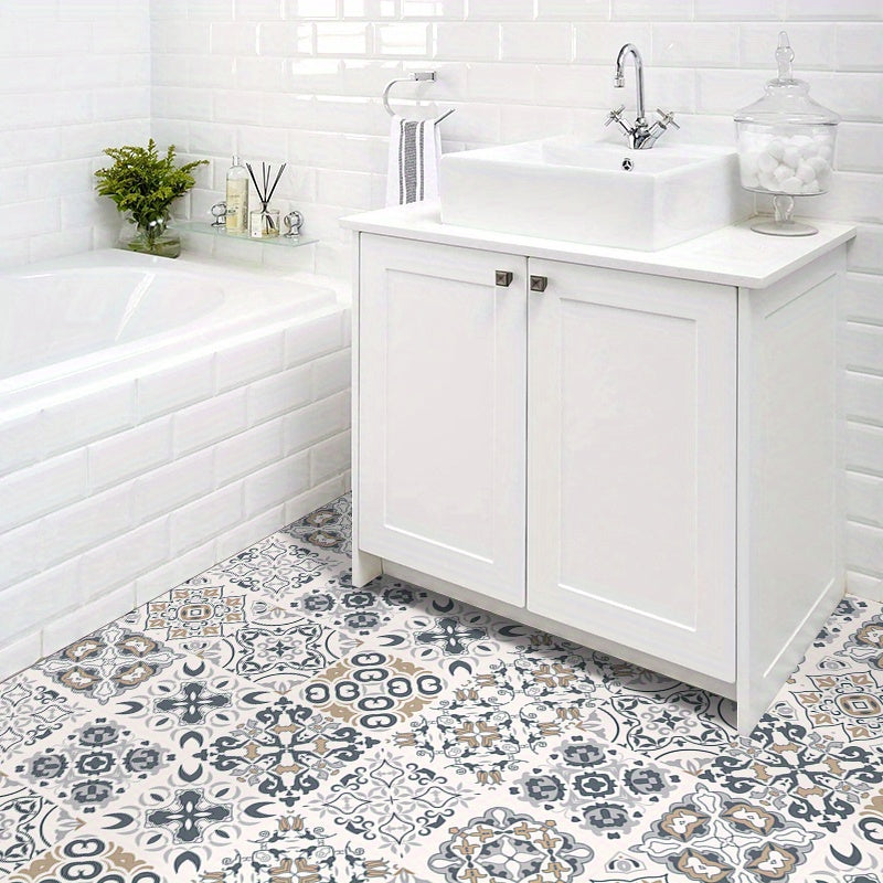 Le più recenti adesivi per piastrelle adesivi che non lasciano residui sono ideali per varie aree come bagni, WC, camere da letto, cucine e soggiorni. Sono impermeabili, antiscivolo, resistenti alle macchie d'olio.