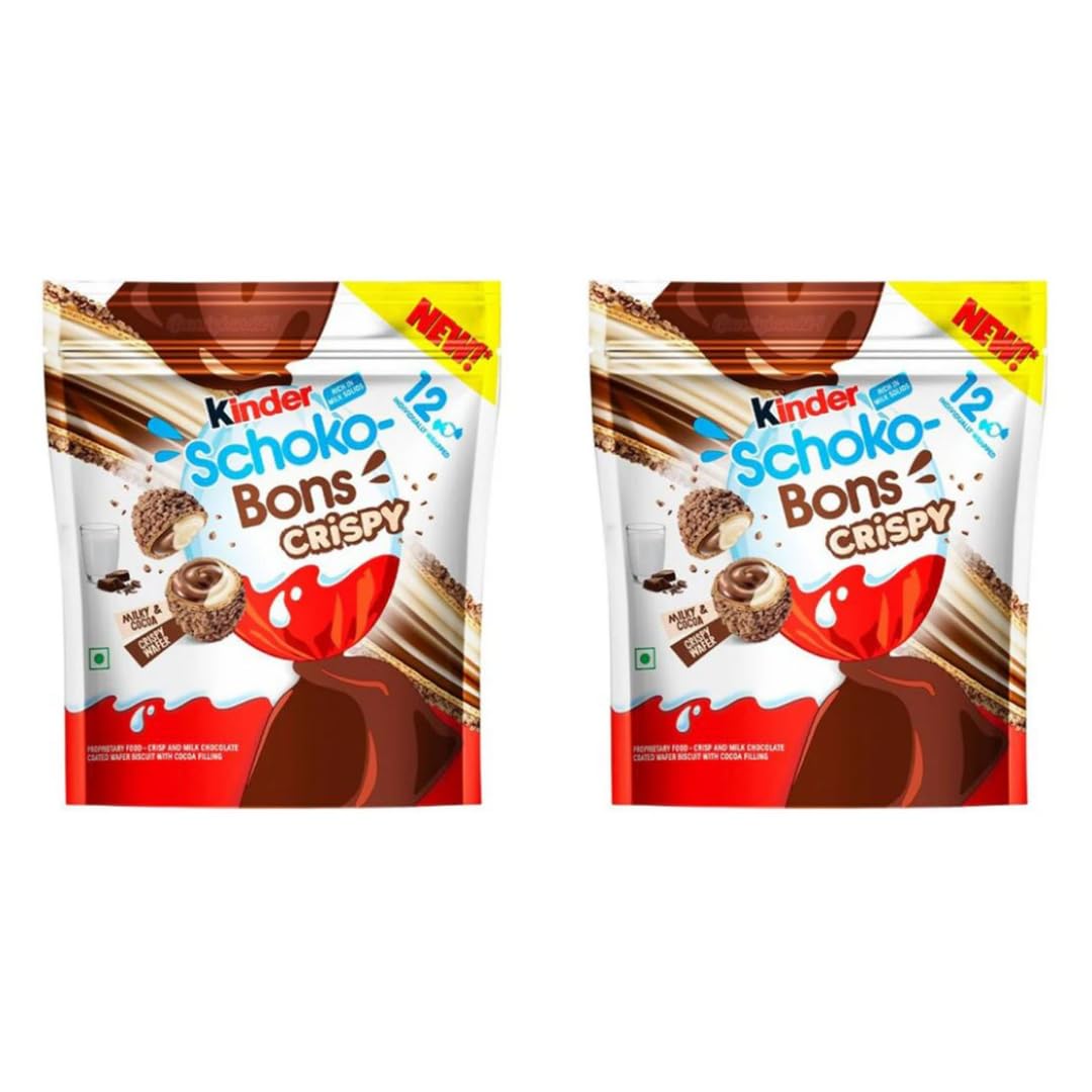 2Nd Set Kids Crispy Chocolate Bars - Medio 2X67G - Crispy Chocolate Bars con riempimento di cioccolato cremoso