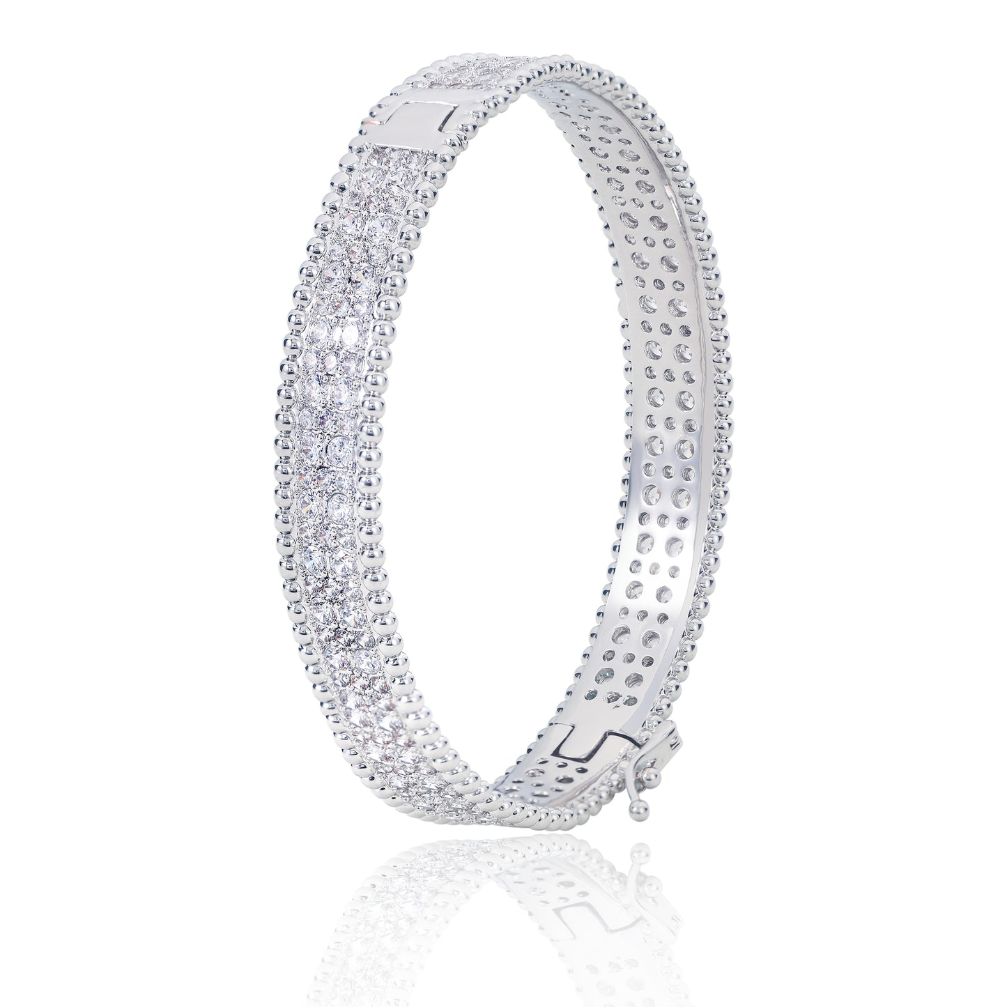 Bracciale di lusso in argento sterling 925 argentato pieno di stelle, elegante e bellissimo, temperamento sfarzoso, da indossare tutti i giorni, regalo di San Valentino, regalo di Natale, regalo per la festa della mamma, con scatola regalo squisita in oma