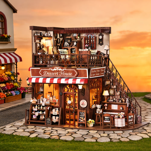 Puzzle 3D, Casa delle Bambole Fai da Te, Angolo Libri 3D in Legno, Kit Miniaturizzato Angolo Libri, Casa Ornamentale per Bambole, Assemblata a Mano, Mini Casa, Decorazione Libreria, Regalo di San Valentino, Regalo di Halloween, Regalo di Natale, Regalo de