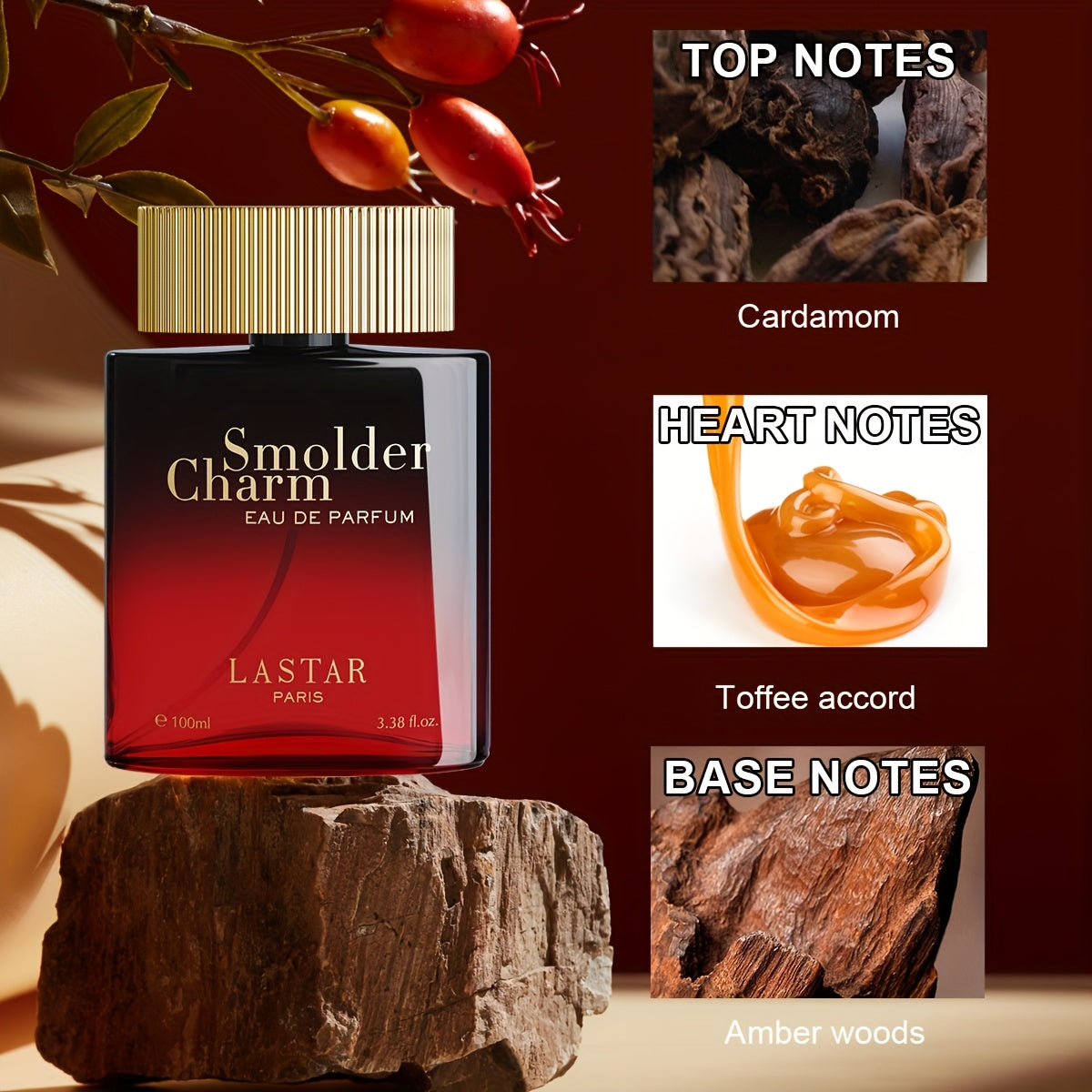 Confezione Regalo Profumo Colonia Uomo ad Alta Capacità 200ML/100ML, Stile Arabo in Legno, Cedro Sandalo, Ambra Legno di Cajuil, Lunga Durata, Ricco e Rinfrescante, Progettato per Uomini Audaci e Pieni di Seduzione, Uso Quotidiano, Viaggi, Appuntamenti, R