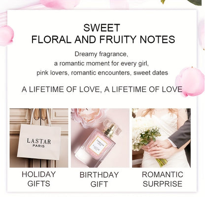 Forever Love Parfum, 1.86 Fl Oz. LASTAR Premium Fragrant Spray Gift Box, Profumo di Gelsomino, Mostra il Fascino Elegante della Donna, Fragranza a Pheromoni a Lunga Durata per Feste, Viaggi, Compleanni e Regali per Festival