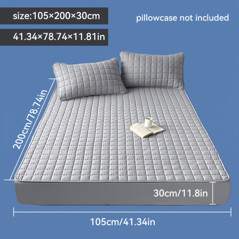 1pz Coprimaterasso Impermeabile, Lavabile in Lavatrice, Disponibile in Diverse Misure, Ultra Morbido e Confortevole Coprimaterasso Spesso, Adatto per Camera da Letto, Camera degli Ospiti, Protezione per Materasso d'Hotel (esclusi Cuscino e Federa)