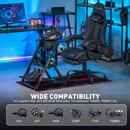 Supporto per volante da gaming, stand per volante da corsa con attacco per leva del cambio V1/V2, struttura regolabile in inclinazione, con portabevande