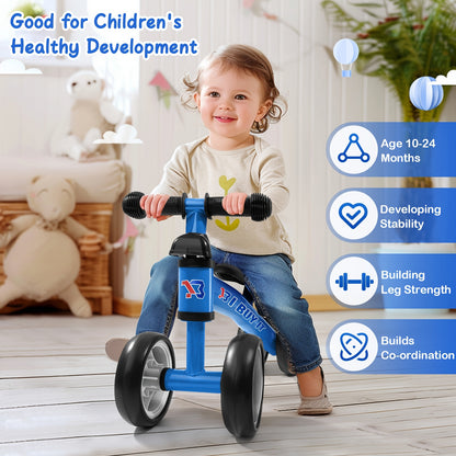 I BUY IT Bici in equilibrio per bambini - Bici leggera per bambini piccoli con telaio robusto e base ampia, 4 opzioni di colore (Rosa/Rosso/Verde/Blu/Giallo) - Bici addestramento senza pedali con sistema di freno lineare e ruote basse per bambini e bambin