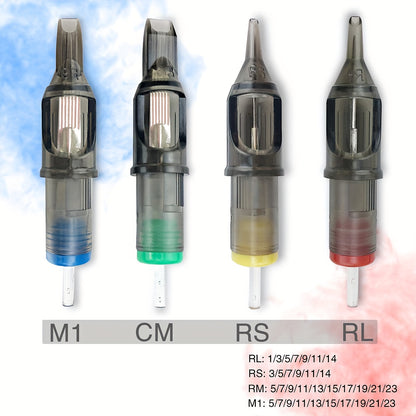 50 Aghi per Tatuaggi Poseidon Assortiti in Varie Misure, Incluse Tipi Round Liner, Shader e Magnum, Disponibili in Opzioni Curve e Rotonde