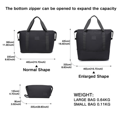Set da 2 valigie da 24 pollici e 28 pollici per trousse da toilette, da campeggio, blu, eleganti, in ABS+PC a pois, con guscio rigido e lucchetto TSA, regalo per il rientro a scuola e per le vacanze