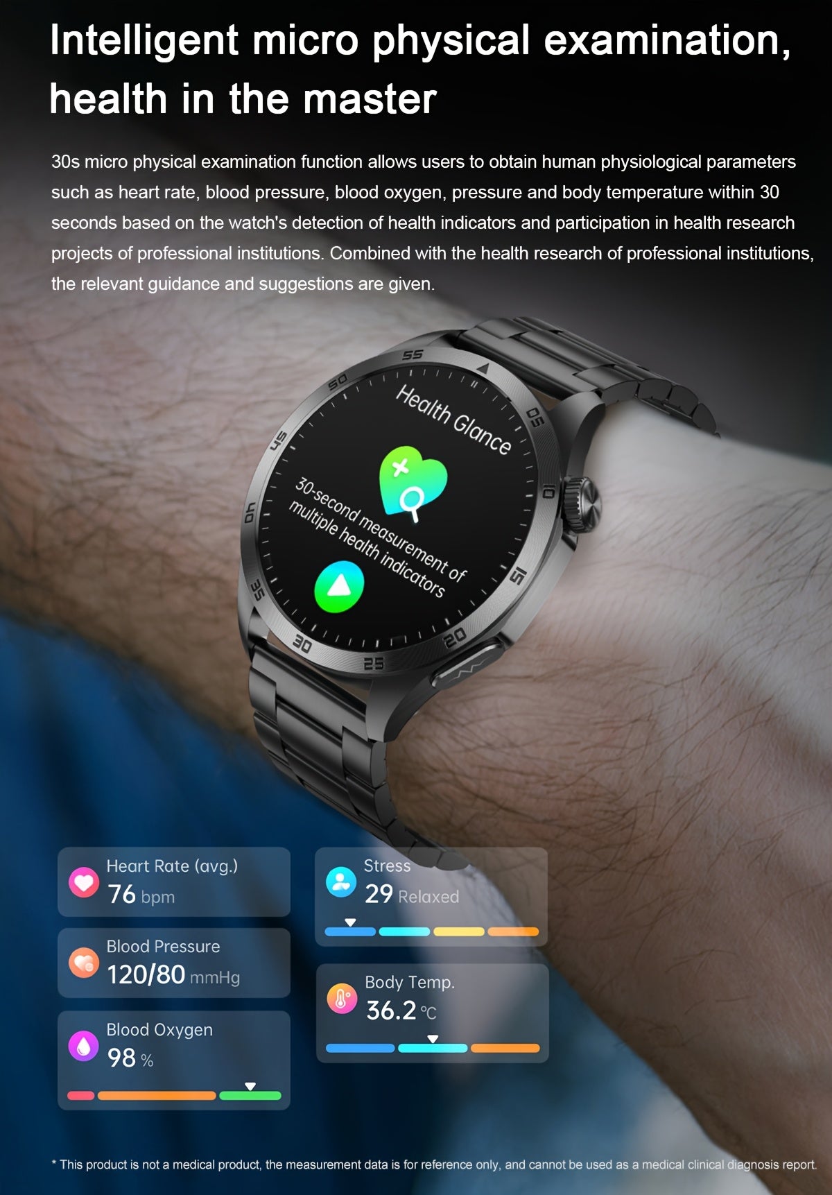 Smartwatch 2026: Batteria a lunga durata da 380mAh, Display AMOLED da 3.63cm, Chiamate BT5.2, Menstruo & Previsioni Meteo, Modalità Multi-Sport, Ricarica Magnetica, Assistente Vocale/SOS, Per Telefoni Android & IOS, Regalo Per Lui & Lei