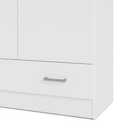 Guardaroba 2 ante Amylya, Mobile camera da letto, Cabina armadio portabiti, Armadio appendiabiti, 79x36 h170 cm, Disponibile in 2 colori