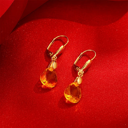 Magazzino Locale, Orecchini Pendenti da Donna in Argento Sterling 925 con Elegante Cristallo Artificiale Verde, Regalo Perfetto per San Valentino, Natale e Uso Quotidiano, Forniti con una Bellissima Scatola Regalo.