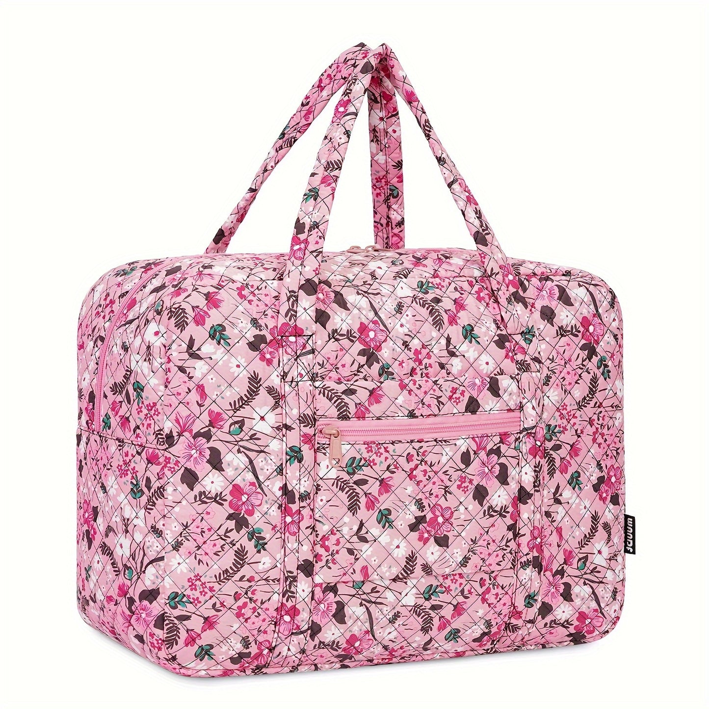 Borsa da Viaggio e Palestra da 25L per Donna - Ispirata ai Fiori di Ciliegio Rosa - Borsa a Mano Leggera e Resistente con Scomparto per Laptop, Multiscomparto, Rosa Pastello/Bianco/Viola per Aereo, Palestra, Weekend, Regalo di Natale